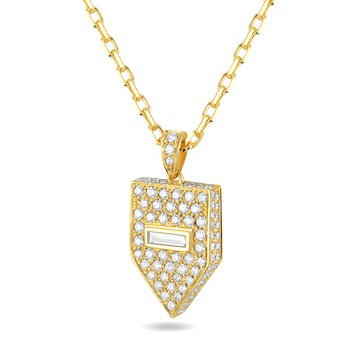 King Necklace Pave' Baguette