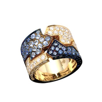 Canyon Ring Blue Sapphire