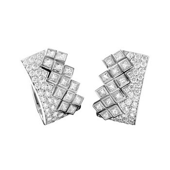 Princess Earrings White Gold