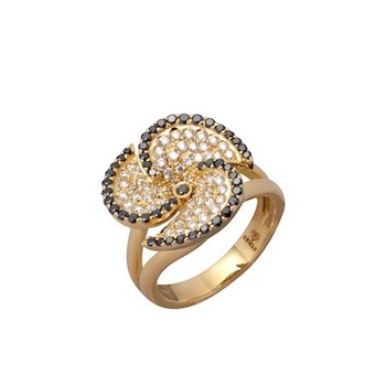 Aeolian Ring Black Diamond