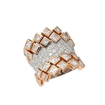 Princess Ring Bicolour Gold